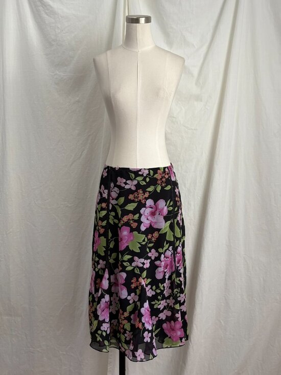 Y2K Floral Skirt Size 16 - Picture 6 of 8